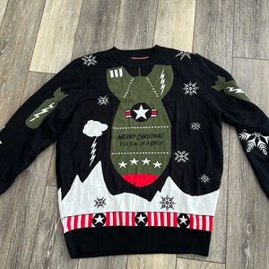 Ugly Christmas Sweater. Military theme. See sizing info.